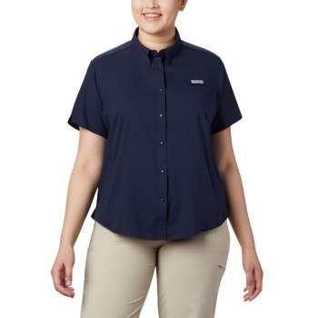 Dámské Košile Columbia PFG Tamiami II Short Sleeve Plus Size Tmavě Blankyt DINRVW165